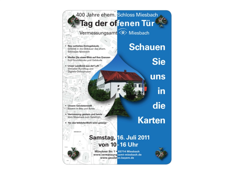 Plakat mit allen relevanten Informationen zum Tag der offenen Tür